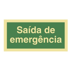 SINAL SAÍDA DE EMERGÊNCIA P0032